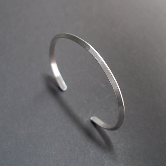 Triangle Cuff in 4mm Sterling Silver