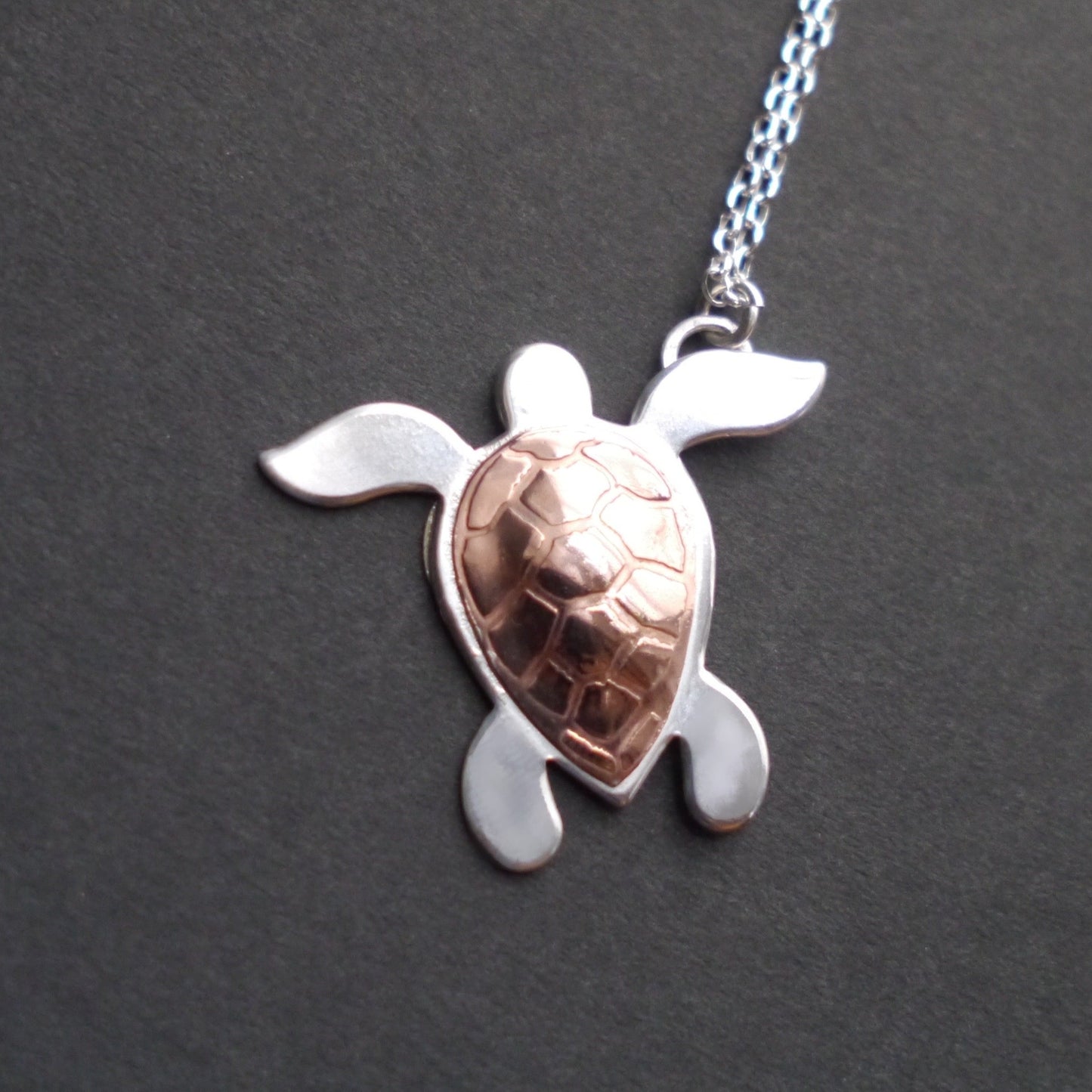 Coastal Textures Sea Turtle Pendant