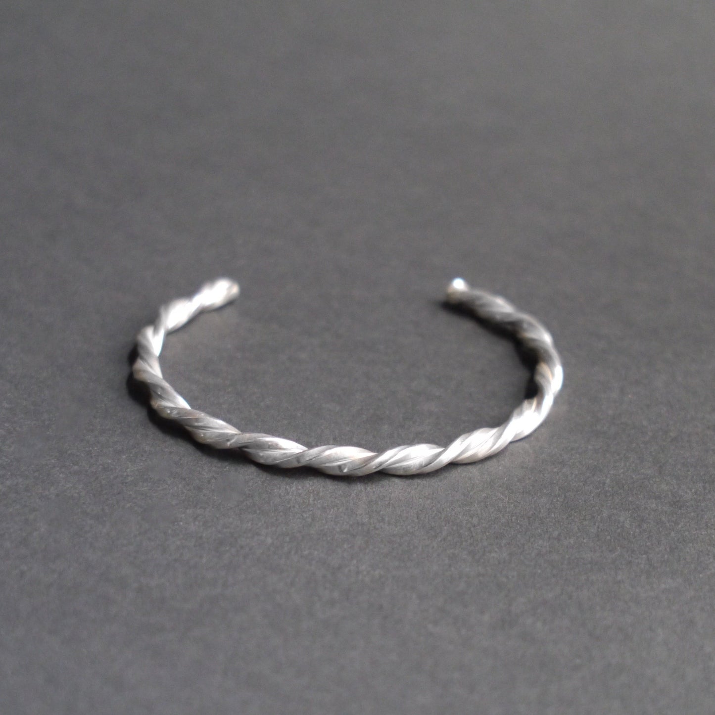 Twisted Cuff in 4mm Sterling Silver