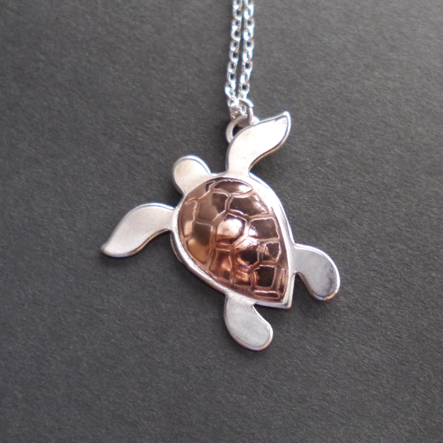 Coastal Textures Sea Turtle Pendant