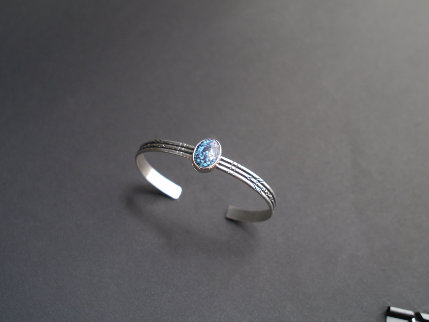 Turquoise Cuff Bracelet in Sterling Silver (1)