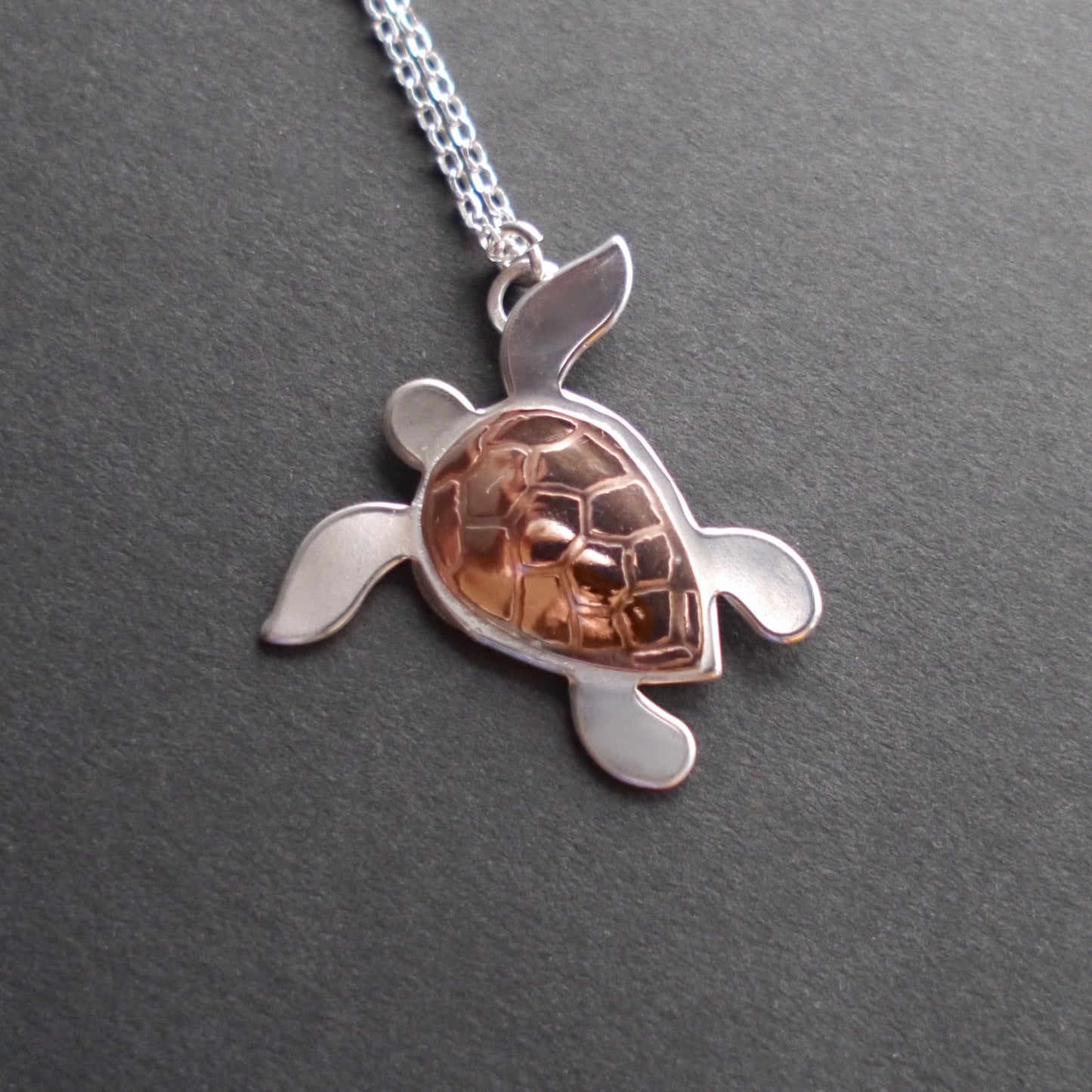 Coastal Textures Sea Turtle Pendant