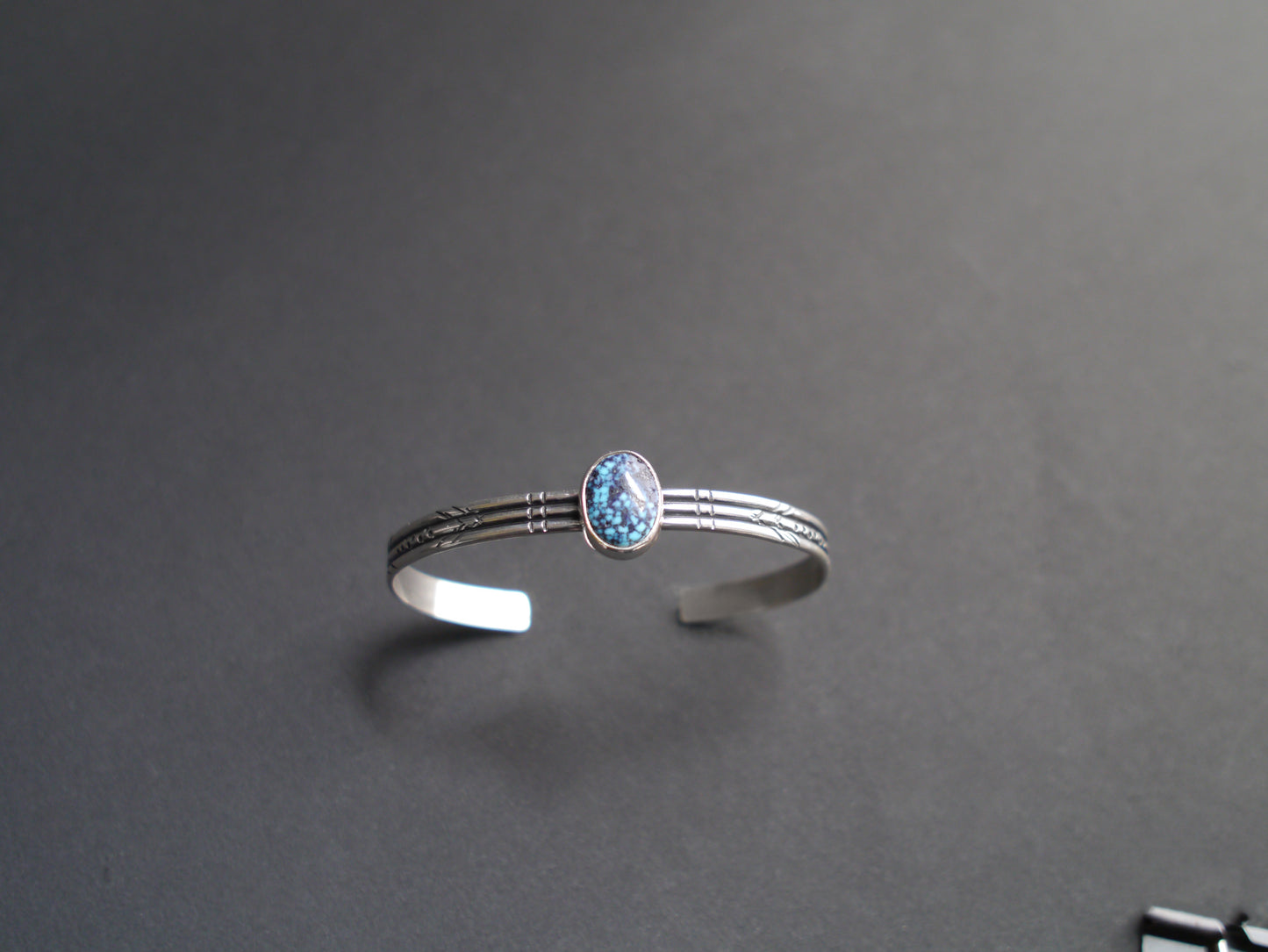 Turquoise Cuff Bracelet in Sterling Silver (1)