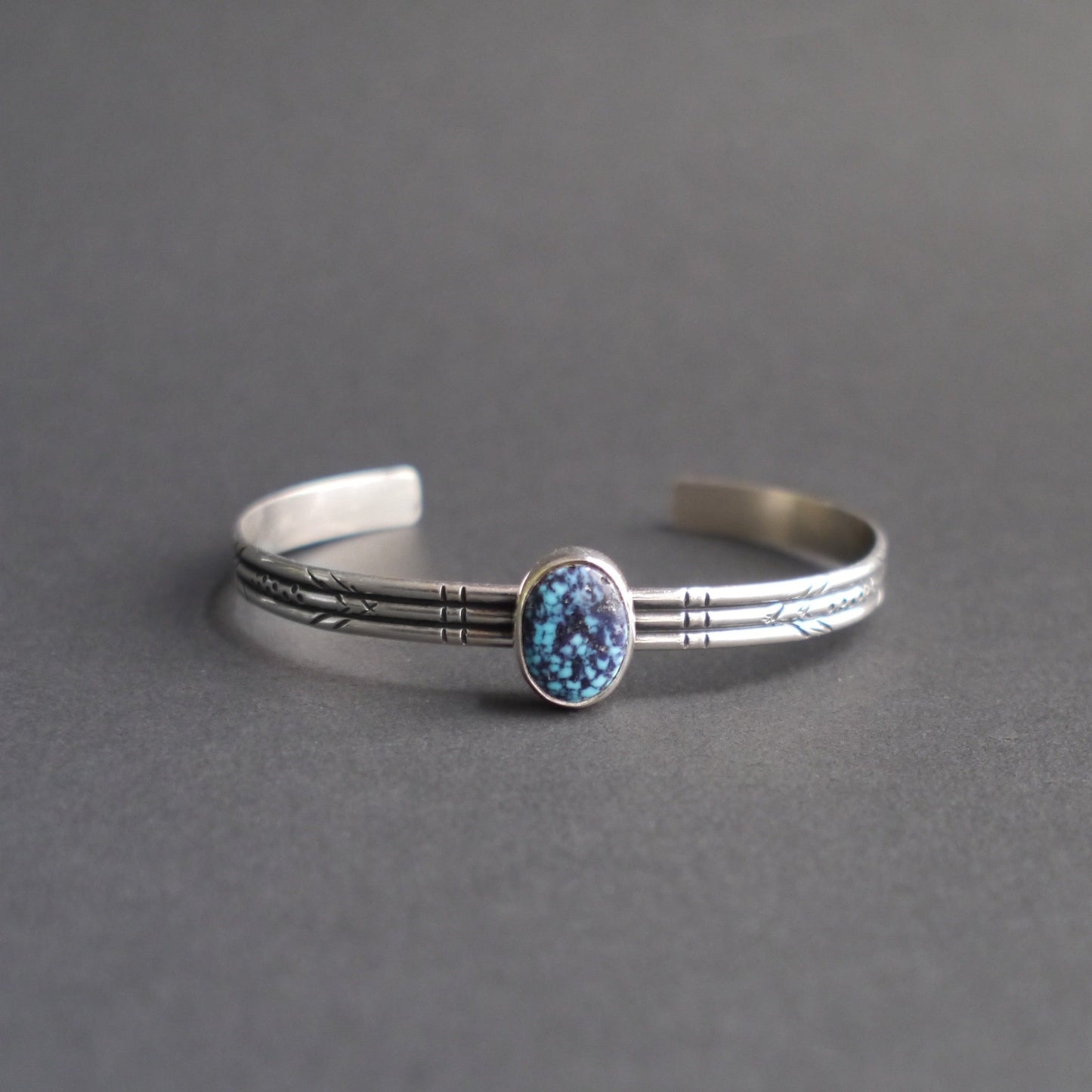 Turquoise Cuff Bracelet in Sterling Silver (1)