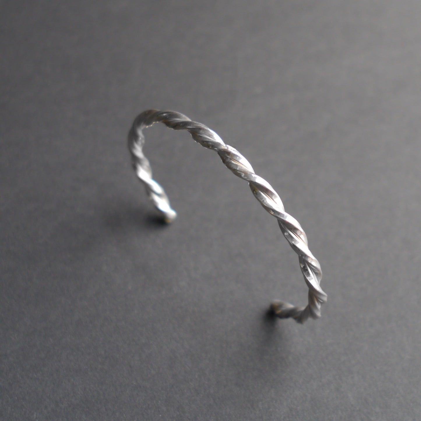 Twisted Cuff in 4mm Sterling Silver