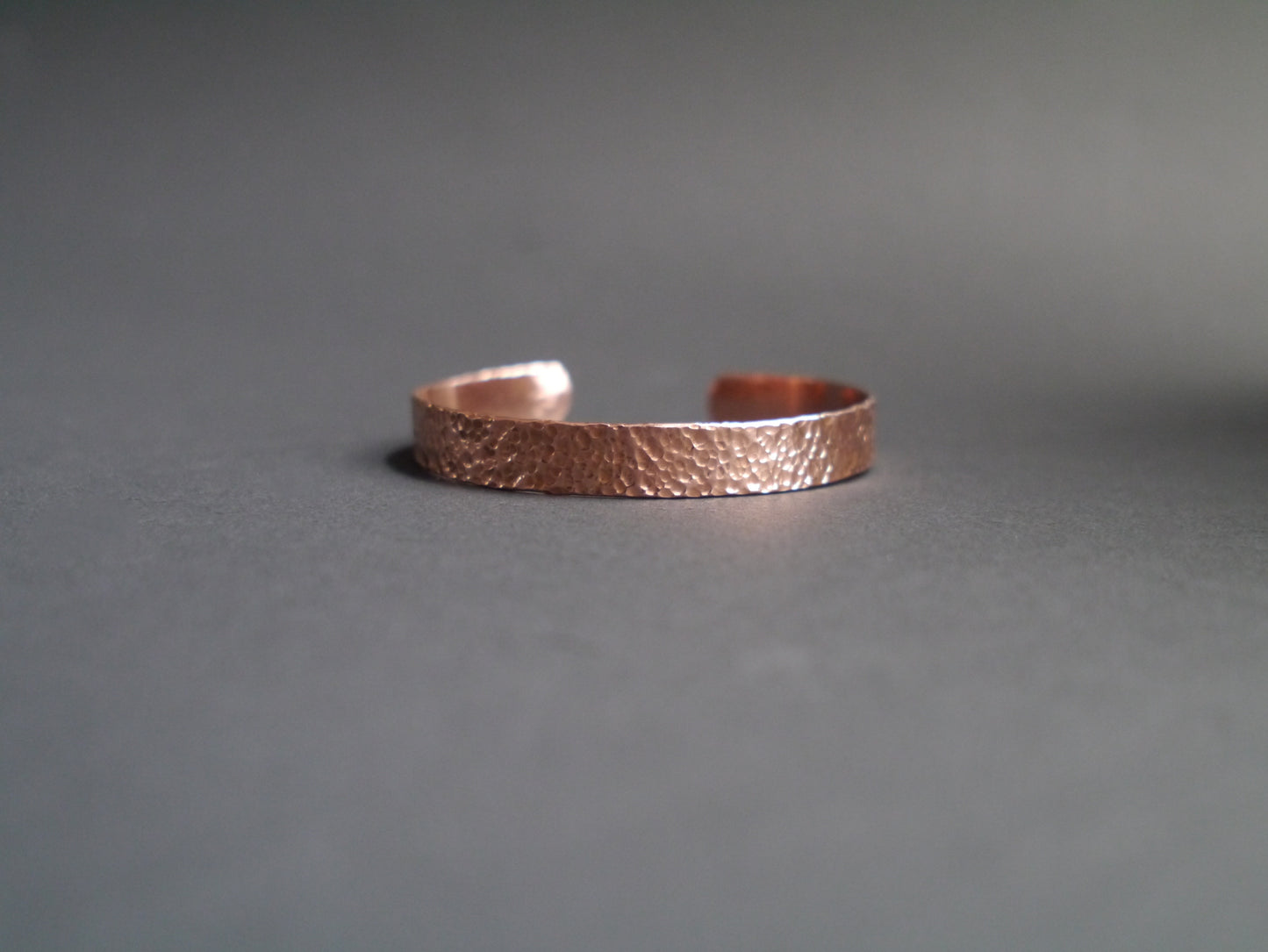 Hammered Texture Cuff in 9mm Recycled Copper