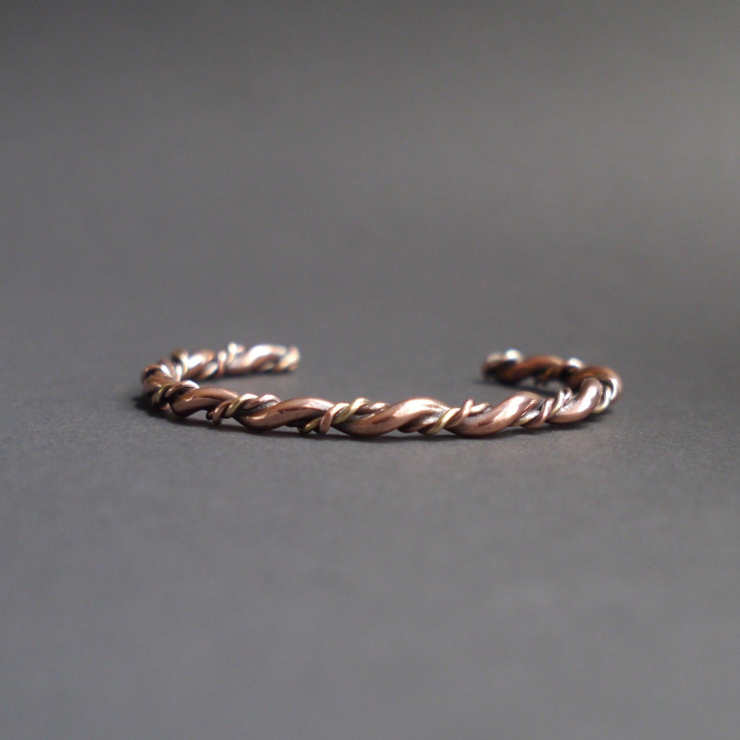Twisted Cuff in 4mm Copper and Brass