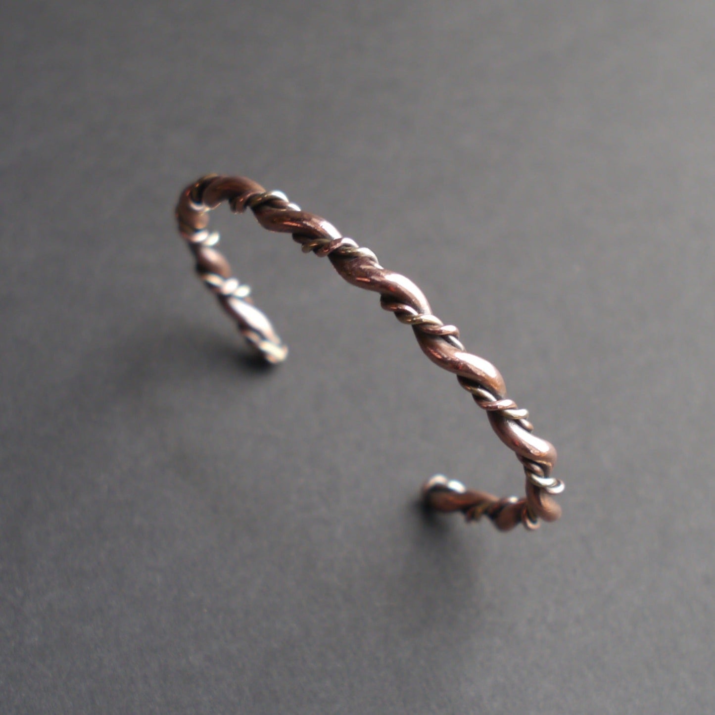 Twisted Cuff in 4mm Copper and Brass