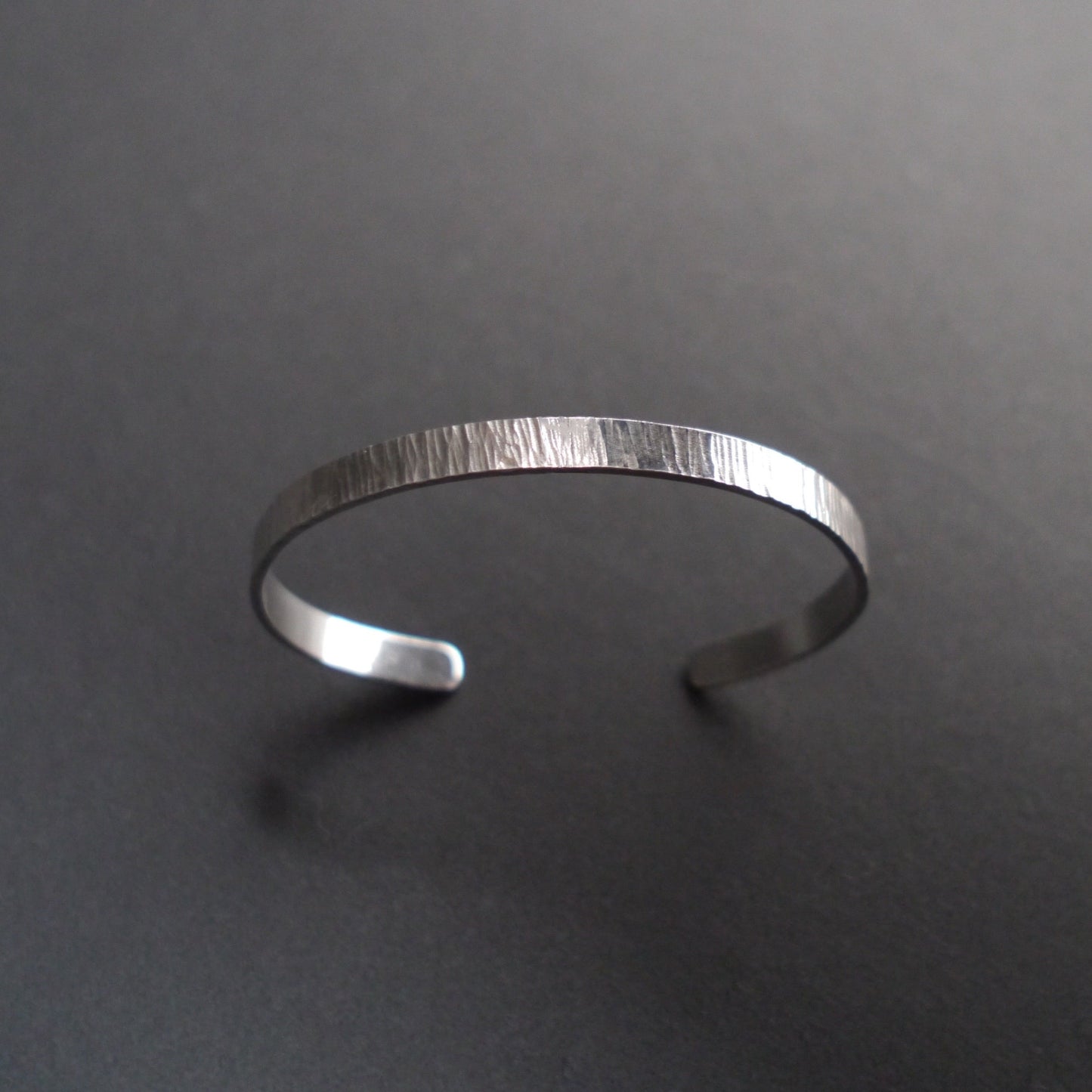 Ripple Texture Cuff in 6mm Sterling Silver