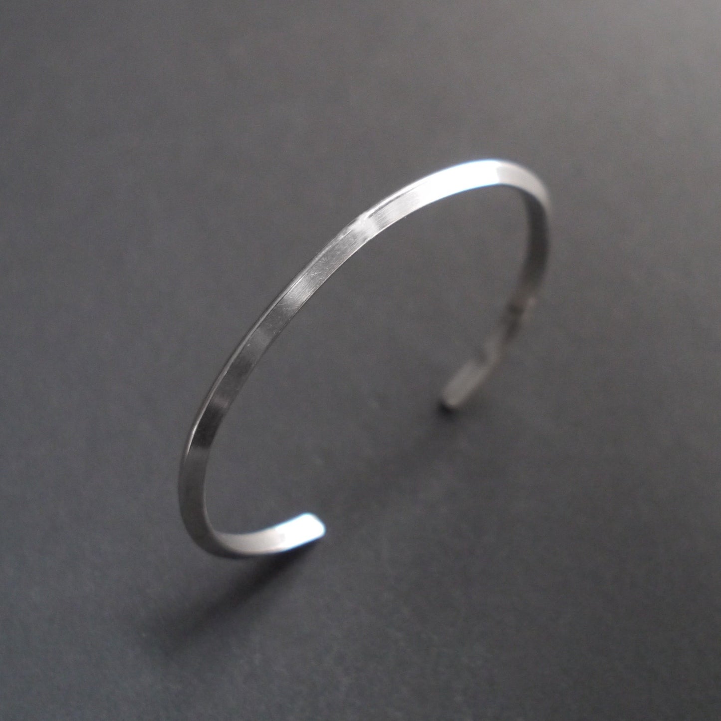 Triangle Cuff in 4mm Sterling Silver
