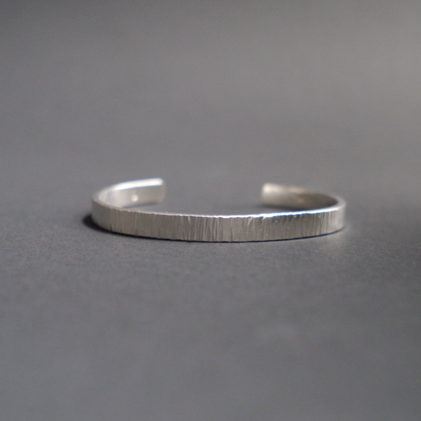 Ripple Texture Cuff in 6mm Sterling Silver