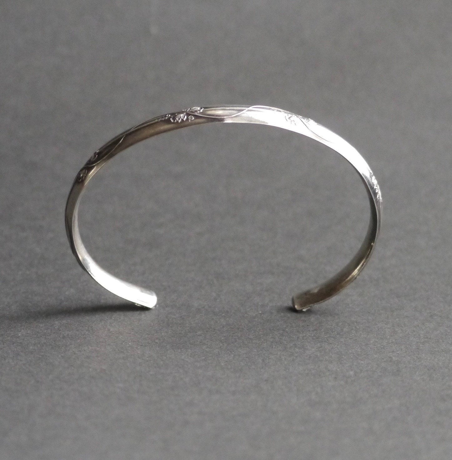 Floral Vine Comfort Cuff in 6mm Sterling Sliver