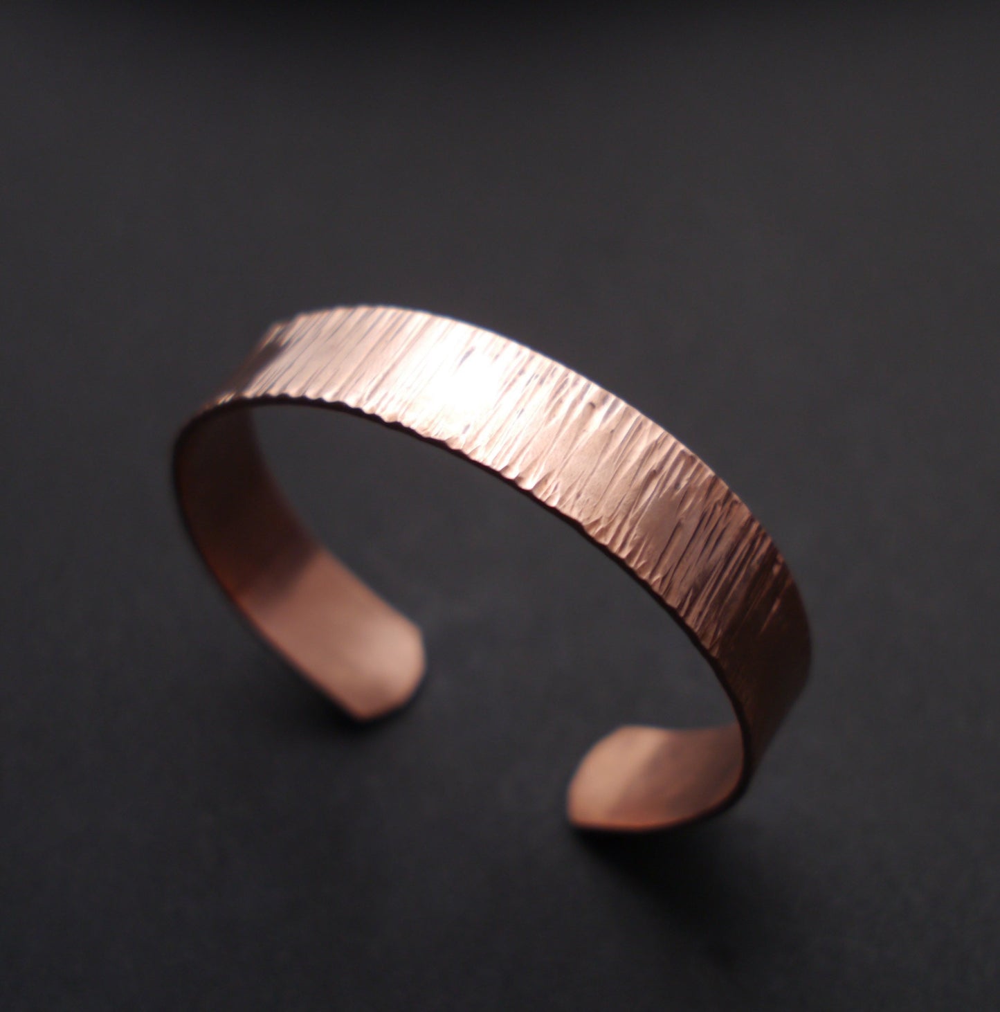Ripple Texture Cuff in 14mm Recycled Copper