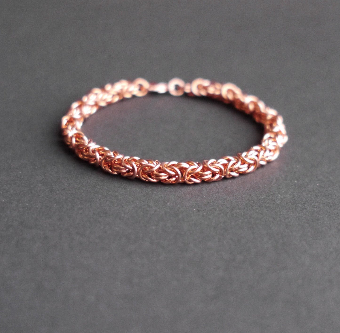 6mm Byzantine Chainmaille Bracelet in Copper