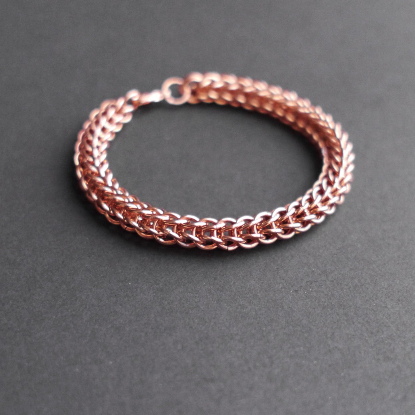 8mm Full Persian Chainmaille Bracelet in Copper