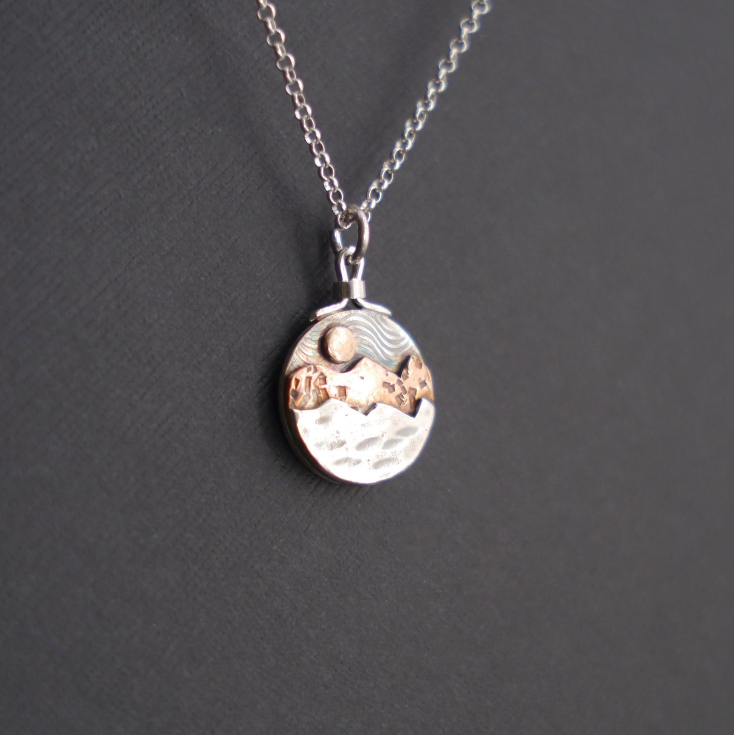 Blue Ridge Mountain Charm Pendant