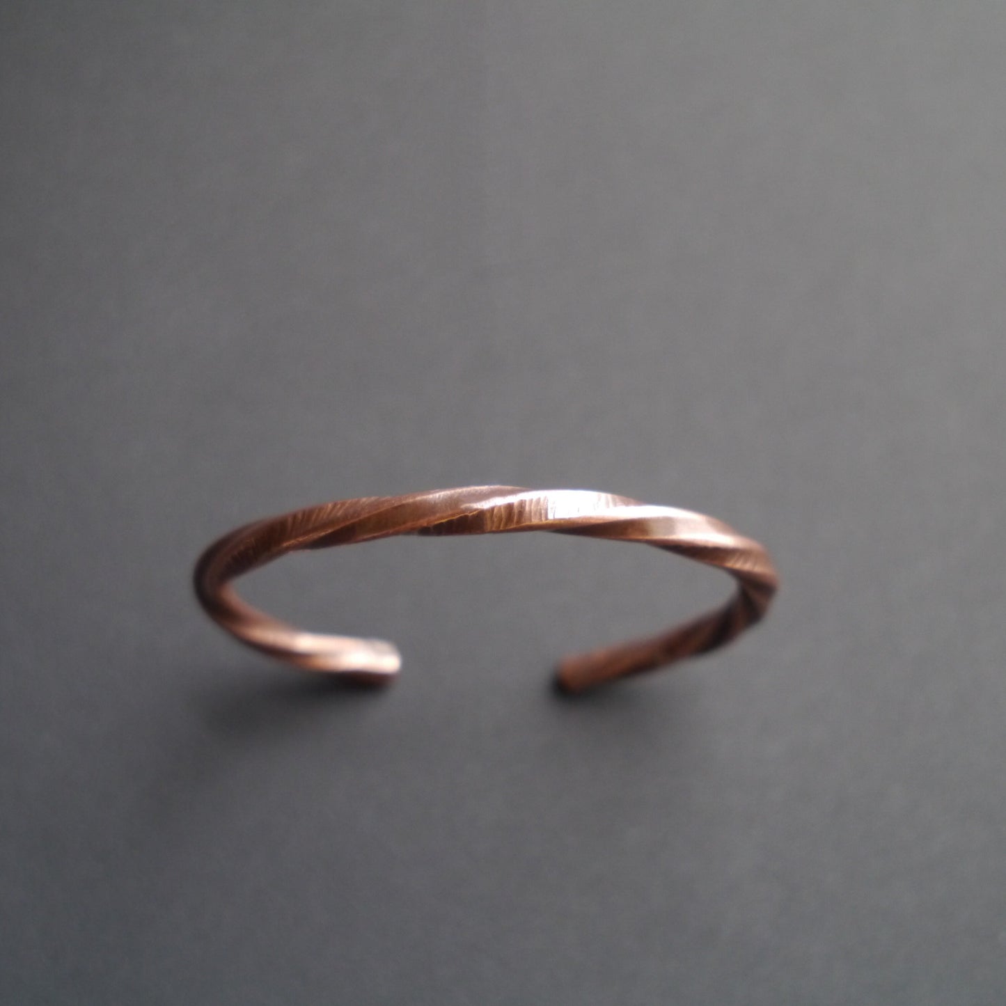 Twisted Rustic Cuff in 5mm Recycled Copper