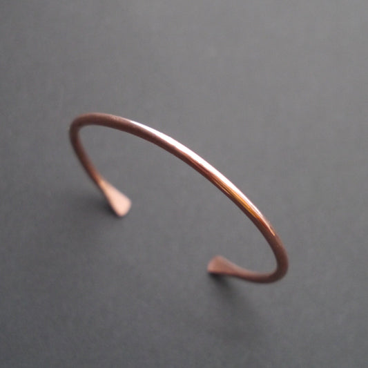 Rustic Round Cuff in 3mm Recycled Copper