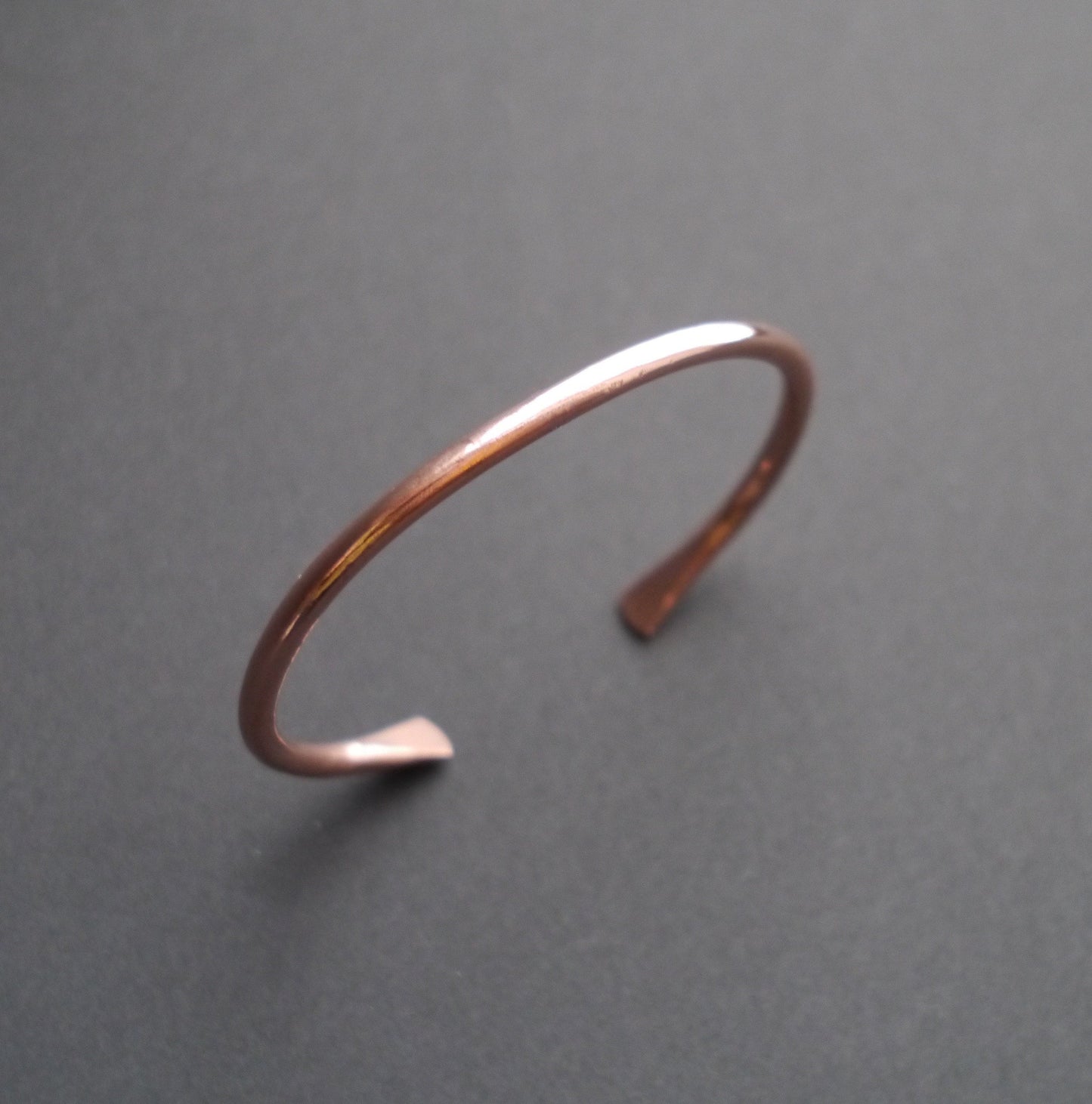 Rustic Round Cuff in 4mm Recycled Copper