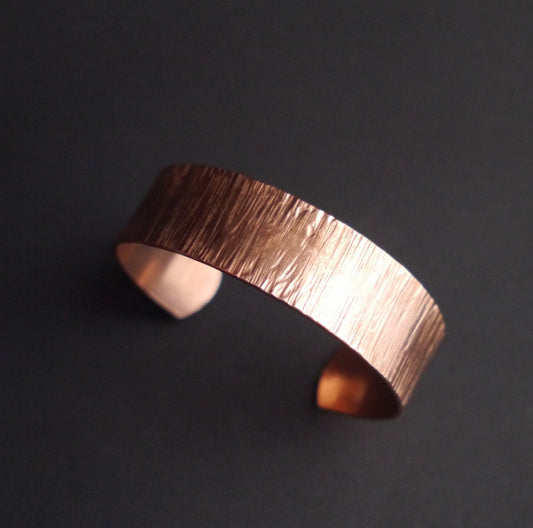 Ripple Texture Cuff in 19mm Recycled Copper
