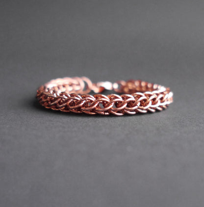 10mm Full Persian Chainmaille Bracelet in Copper