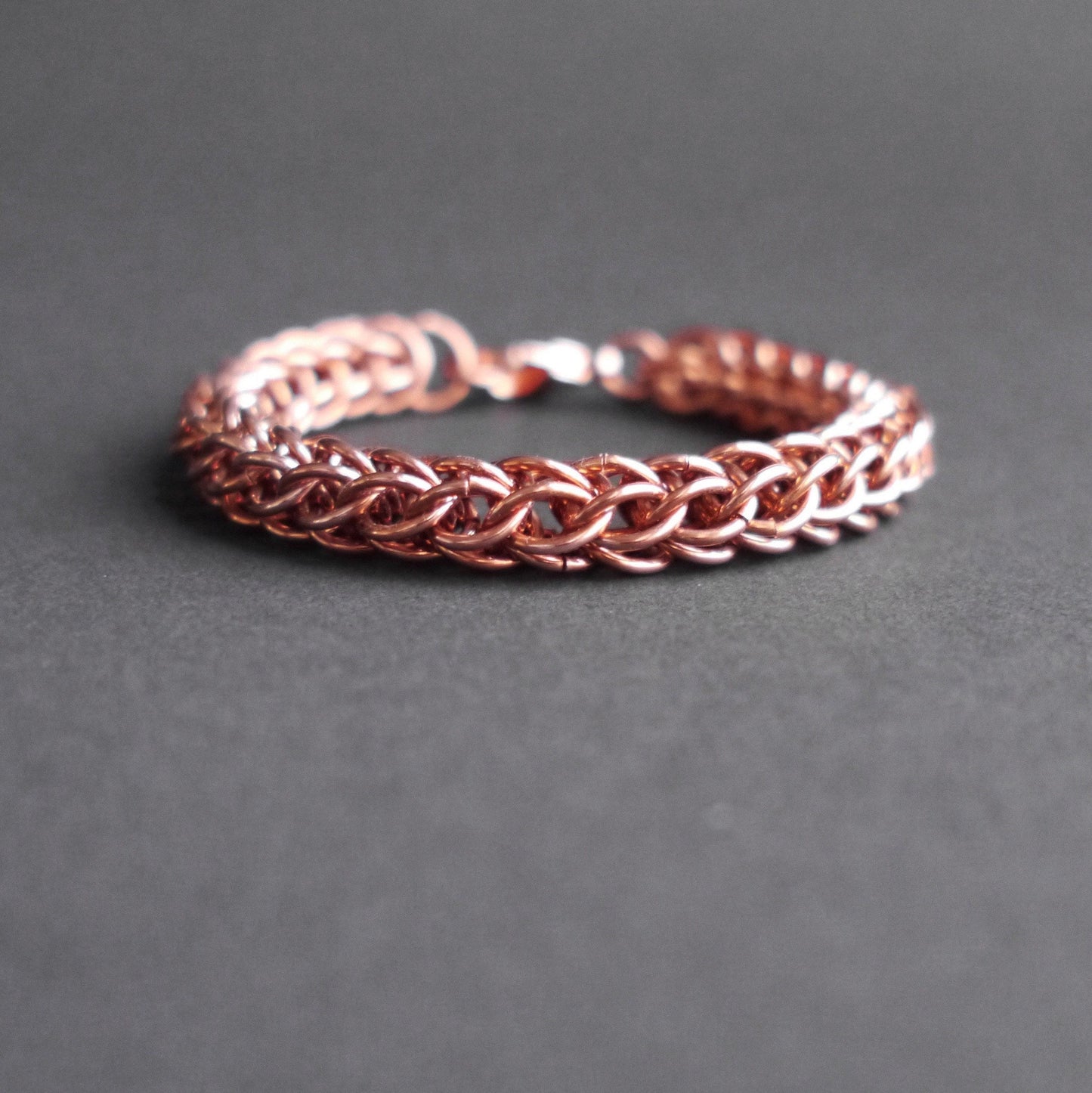 10mm Full Persian Chainmaille Bracelet in Copper
