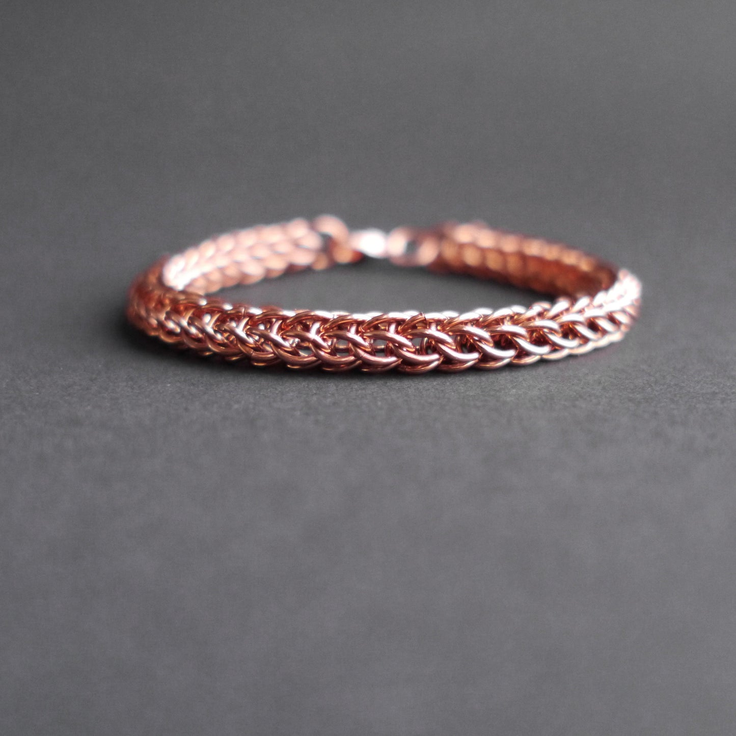 8mm Full Persian Chainmaille Bracelet in Copper