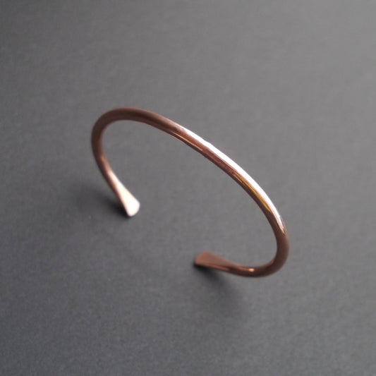 Rustic Round Cuff in 4mm Recycled Copper