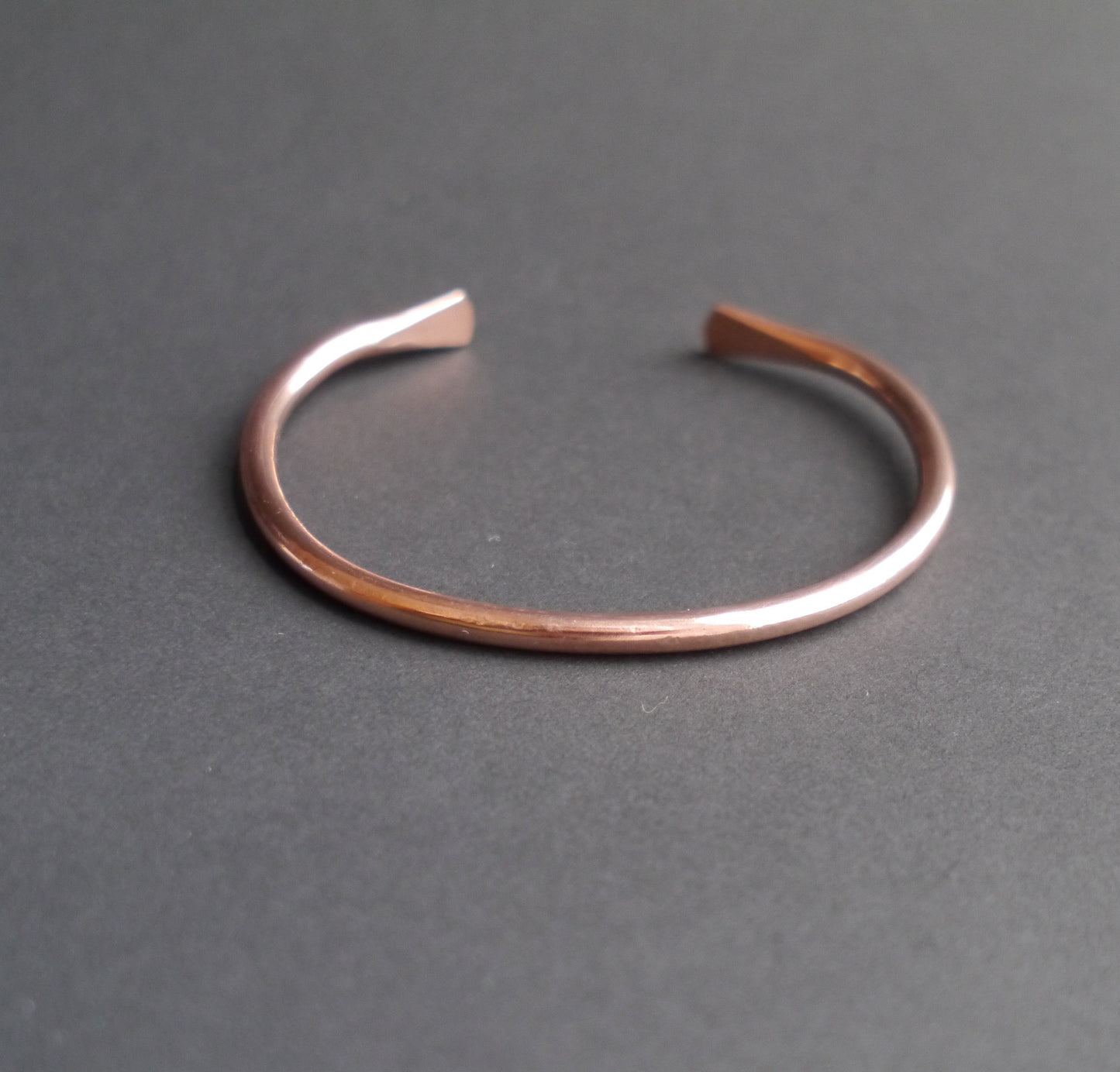 Rustic Round Cuff in 4mm Recycled Copper