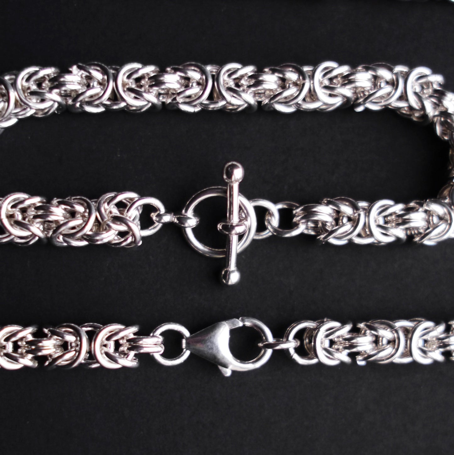 6mm Full Persian Chainmaille Bracelet in Sterling Silver