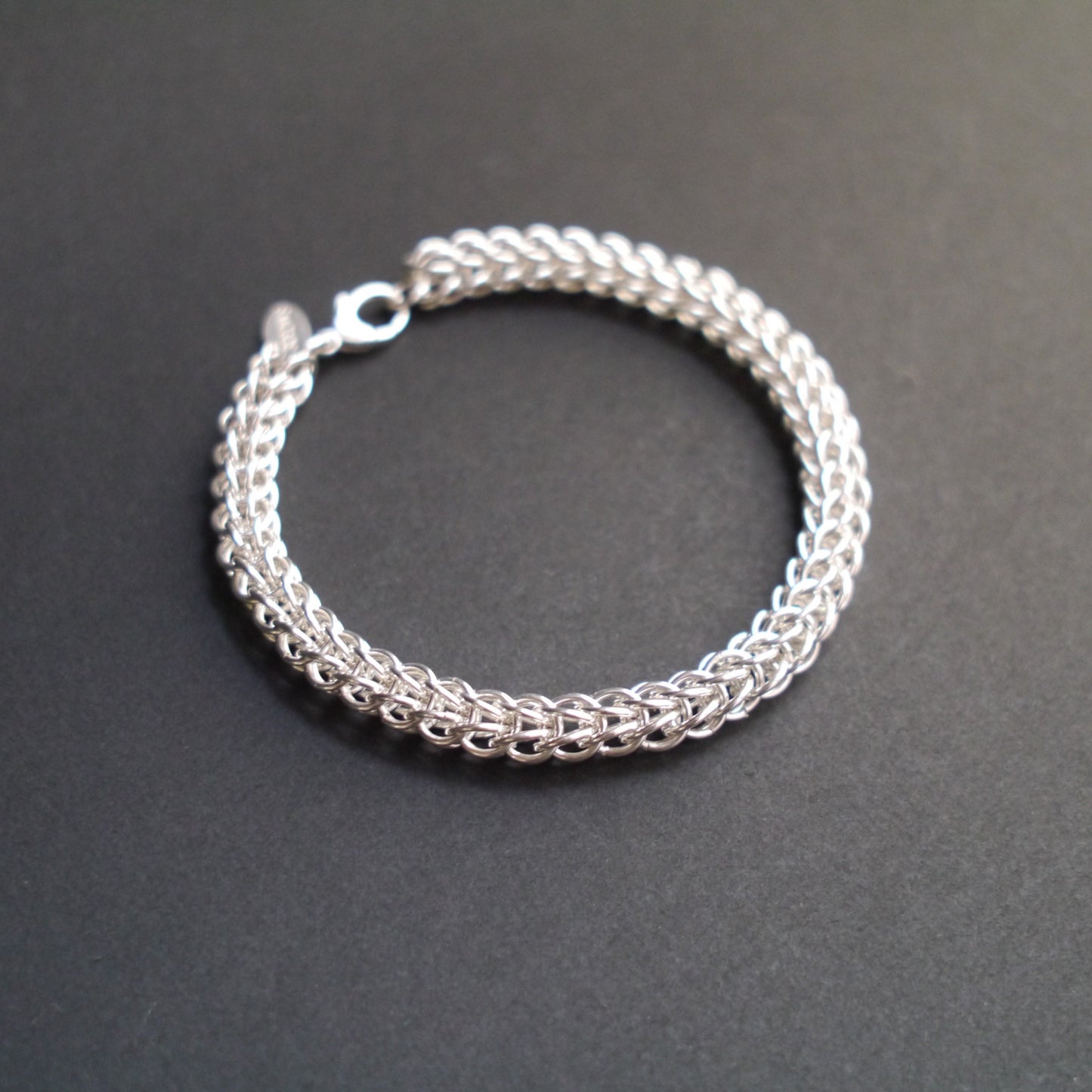 8mm Full Persian Chainmaille Bracelet in Sterling Silver