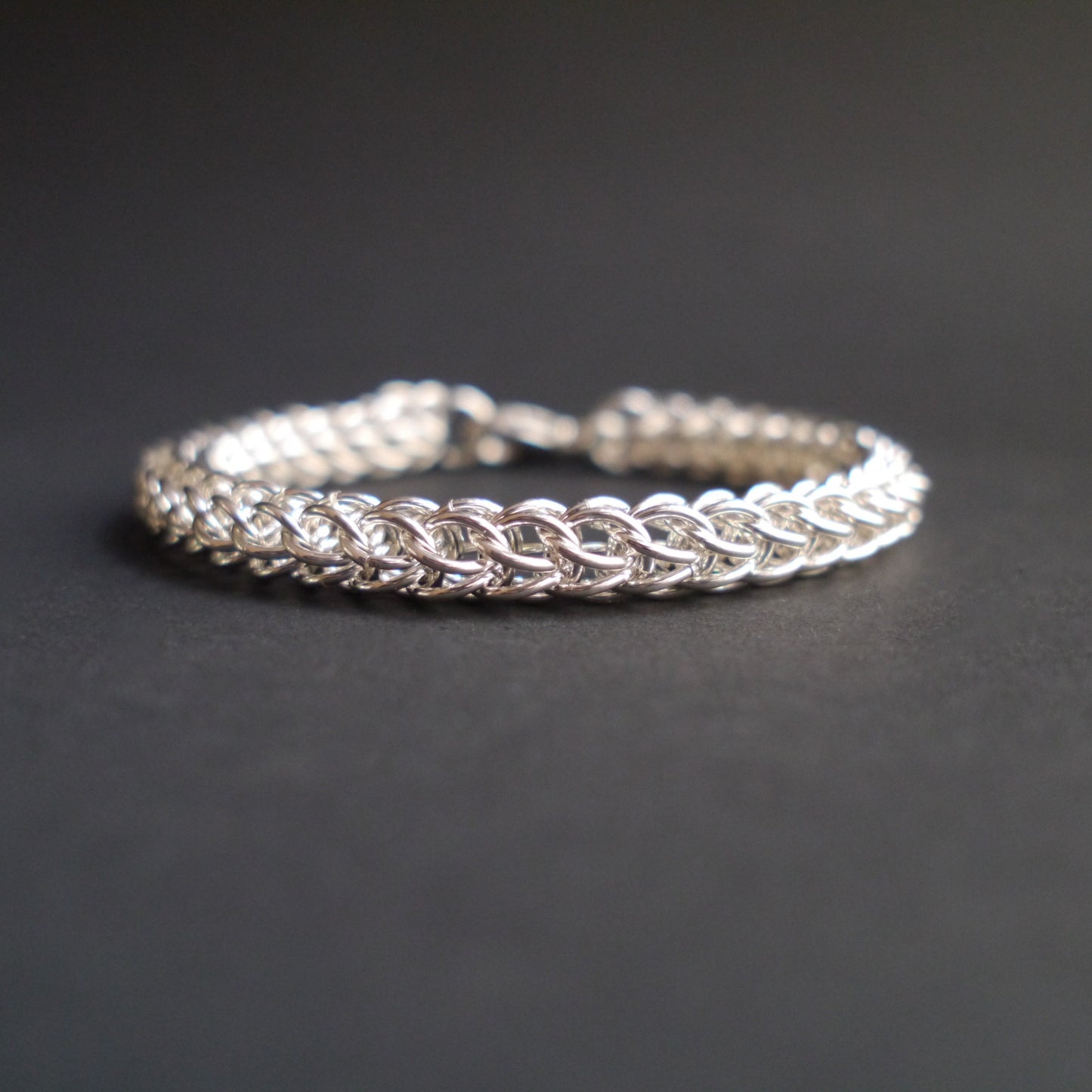 10mm Full Persian Chainmaille Bracelet in Sterling Sliver