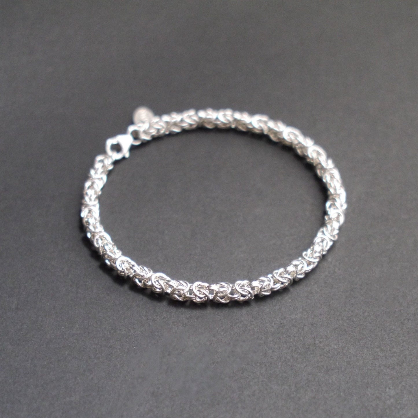 5mm Byzantine Chainmaille Bracelet in Sterling Silver