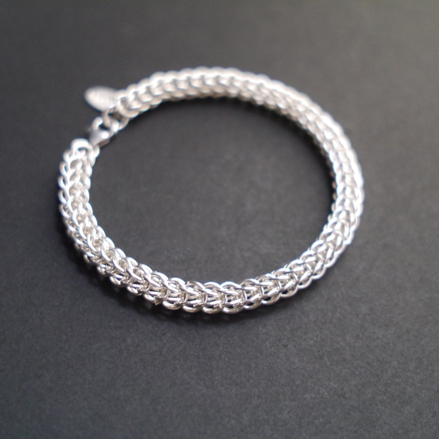 6mm Full Persian Chainmaille Bracelet in Sterling Silver