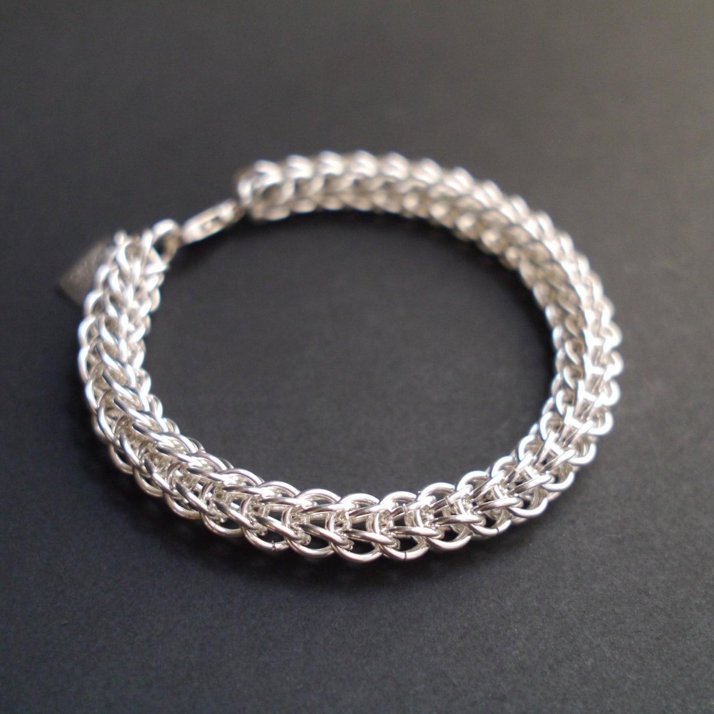 10mm Full Persian Chainmaille Bracelet in Sterling Sliver
