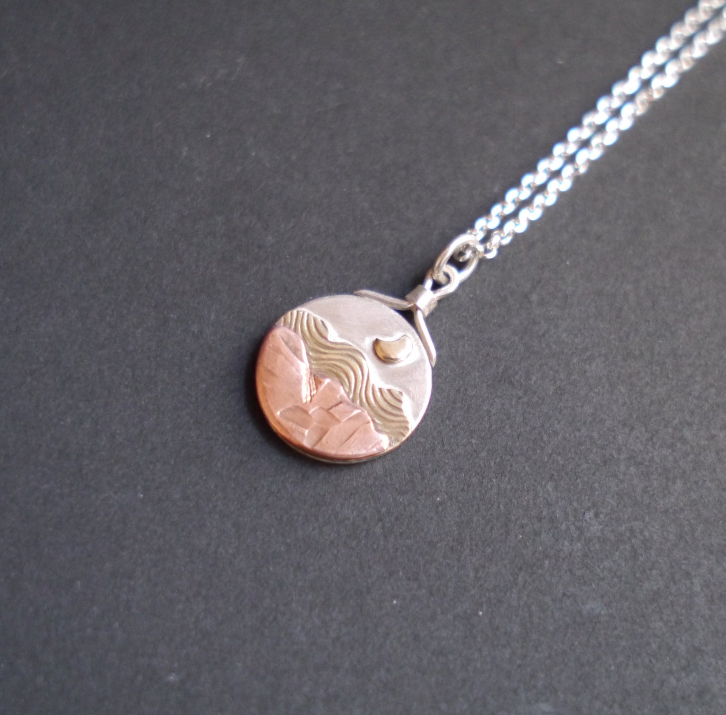 Blue Ridge Mountain Charm Pendant