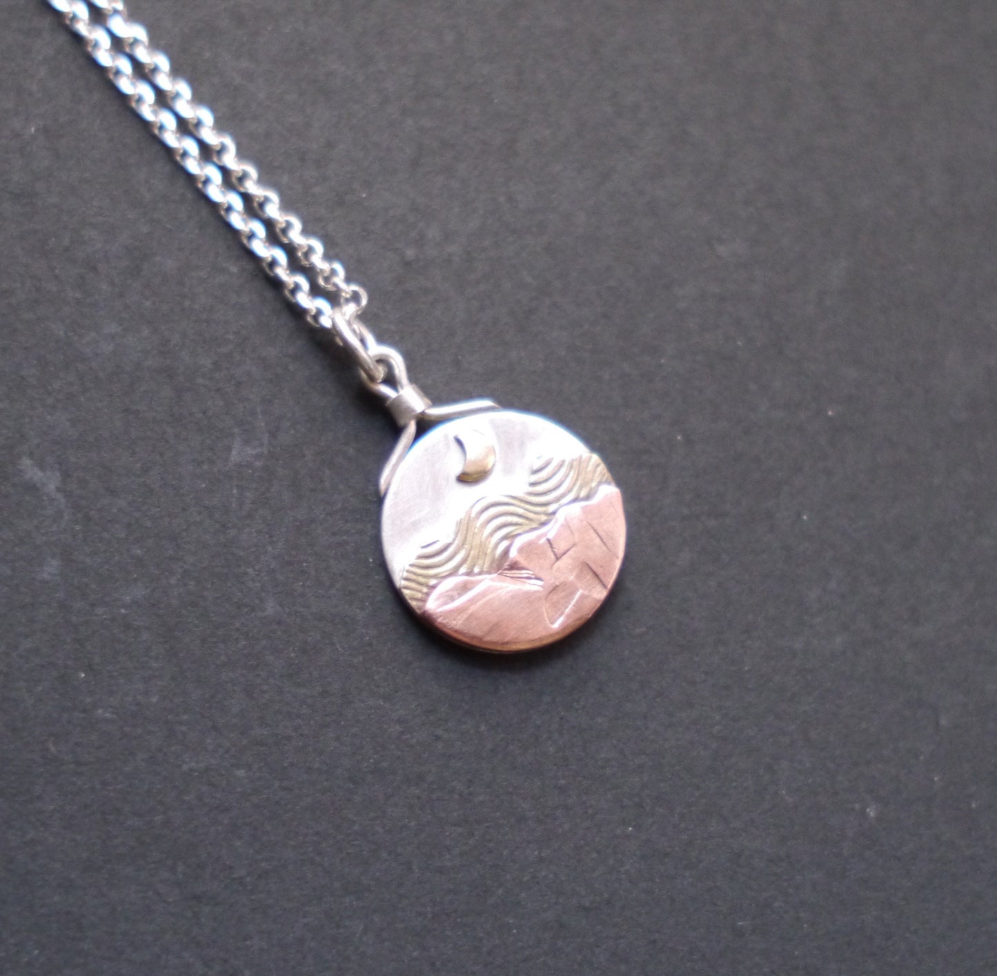 Blue Ridge Mountain Charm Pendant