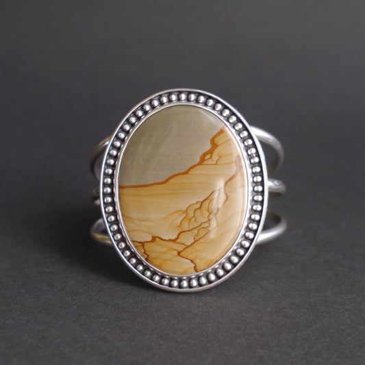 Wanderer Collection - Cripple Creek Picture Jasper Cuff (4)