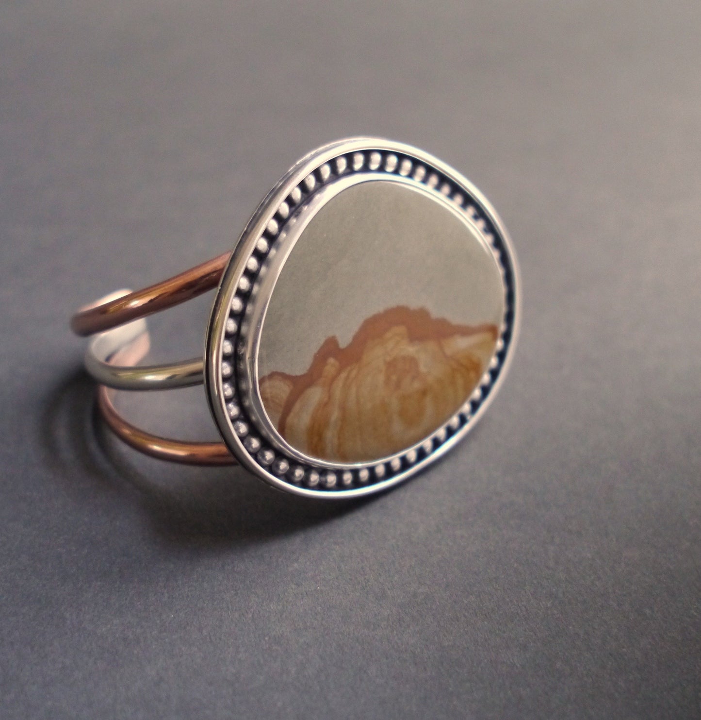 Wanderer Collection - Cripple Creek Picture Jasper Cuff (2)