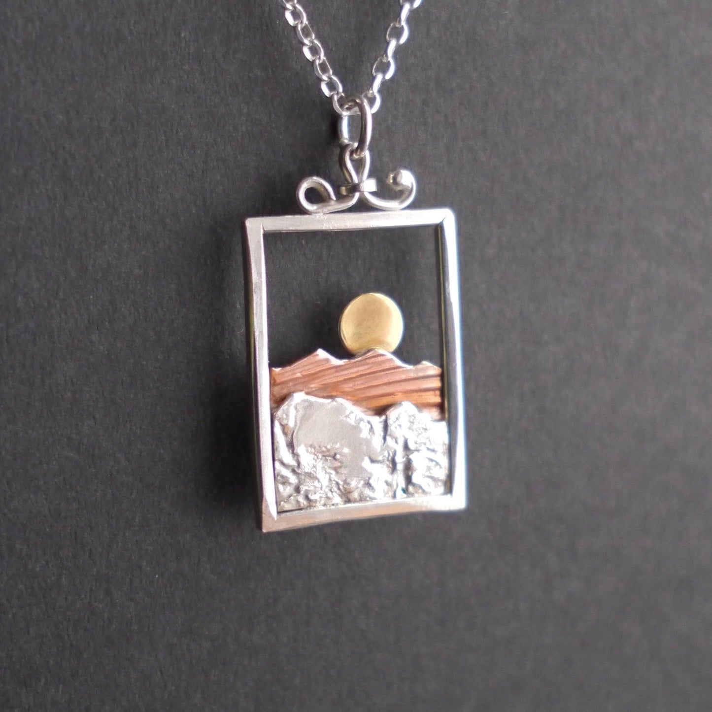 Rocky Mountain Vistas Picture Frame Pendant
