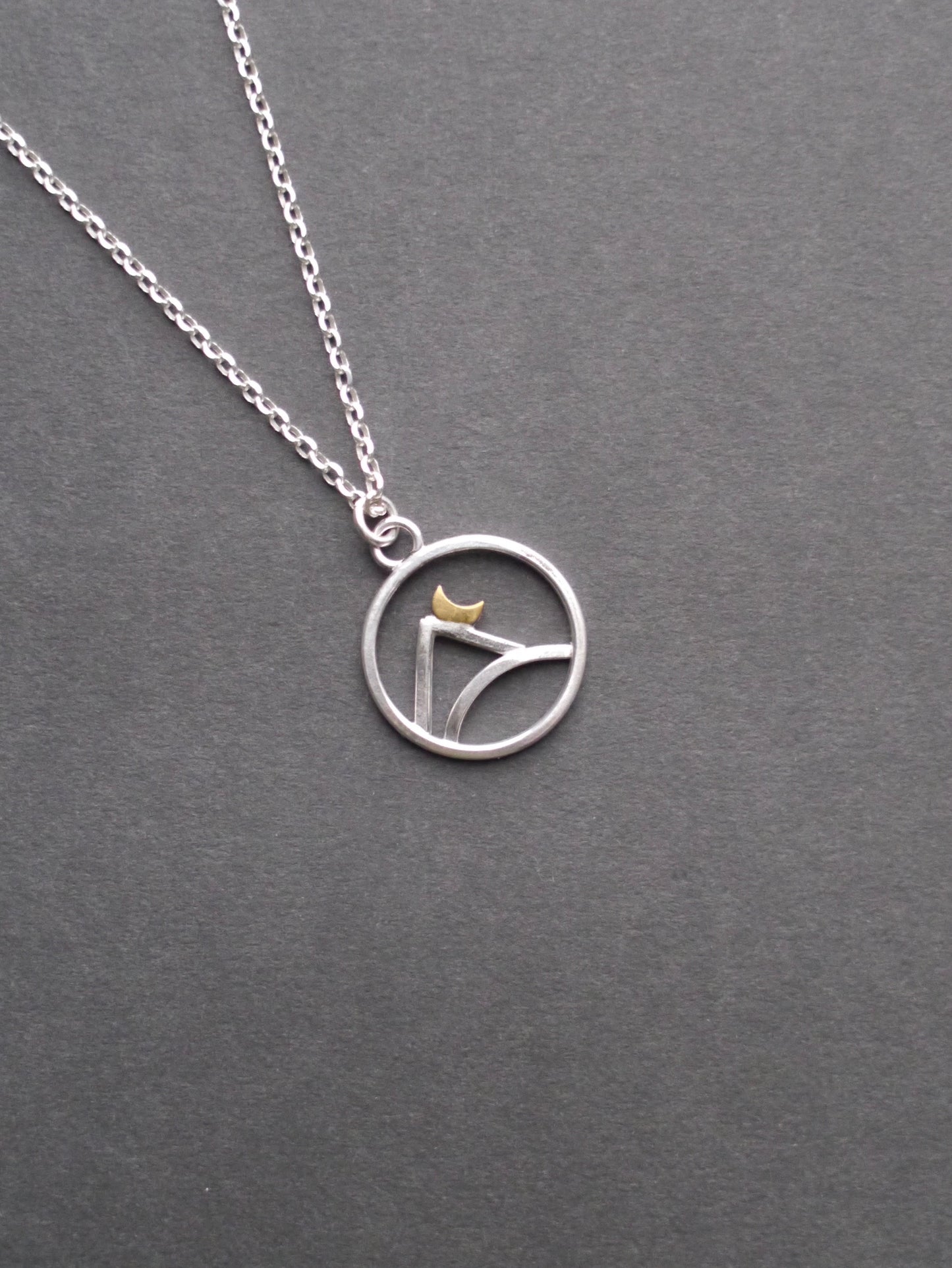 Minimalist Mountain Charm Pendant (4)