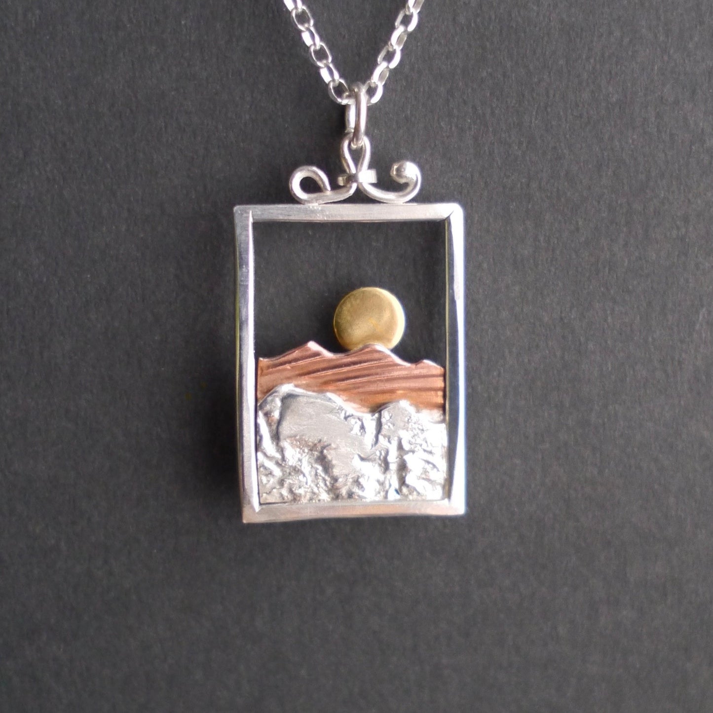 Rocky Mountain Vistas Picture Frame Pendant