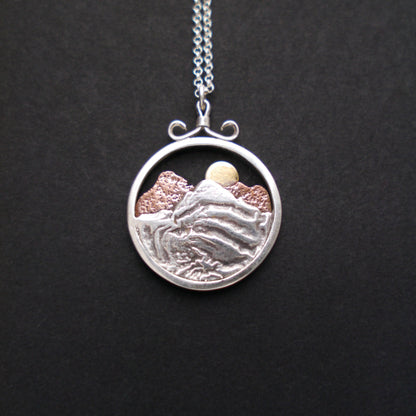 Rocky Mountain Vistas Round Pendant