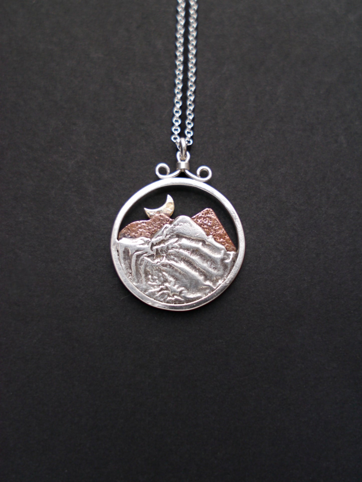 Rocky Mountain Vistas Round Pendant