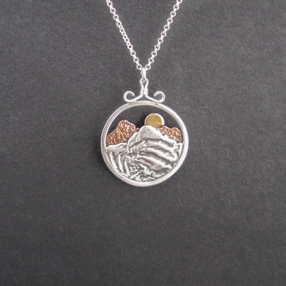 Rocky Mountain Vistas Round Pendant