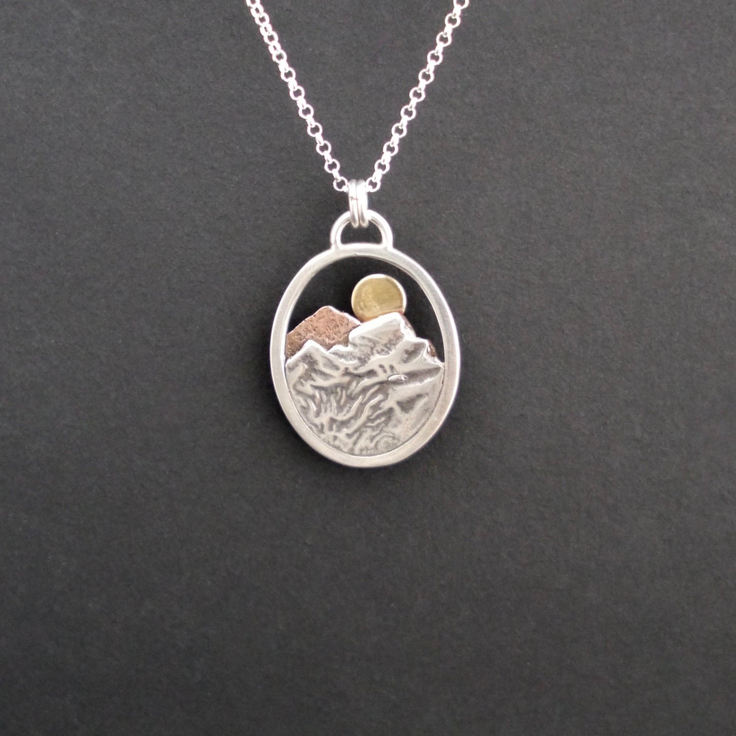 Rocky Mountain Vistas Oval Pendant