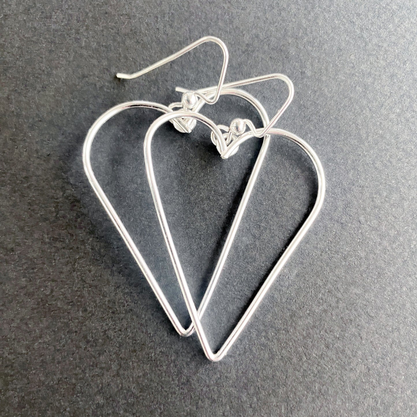 Minimalist Heart Earrings