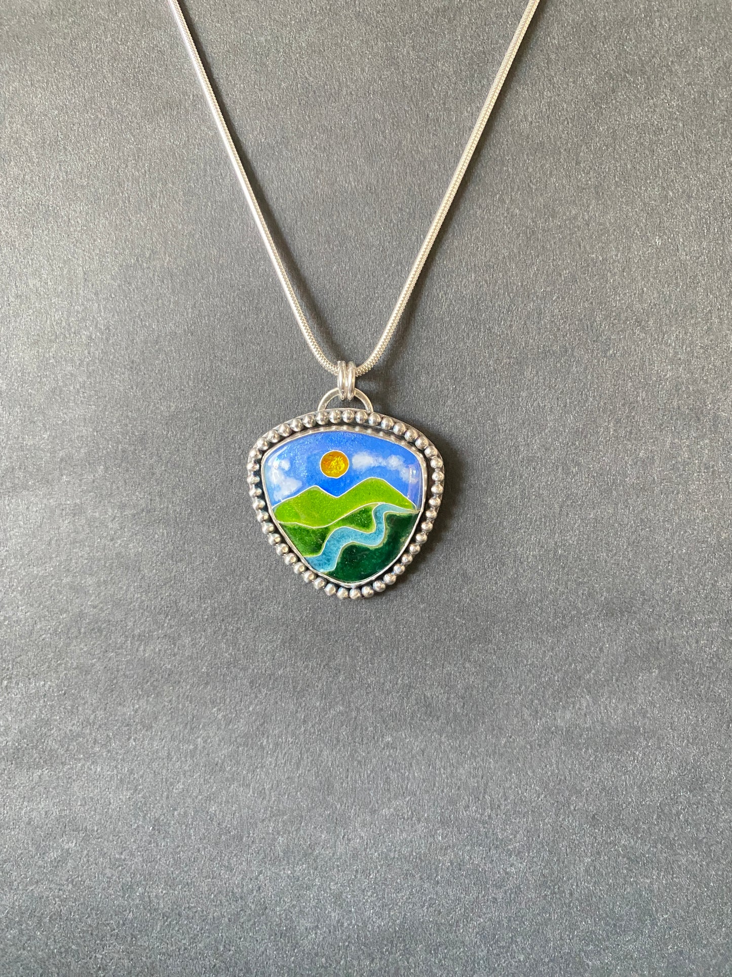 Cloisonné Pendant (14) -  Winter 2025 Collection