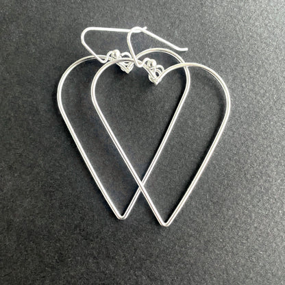 Minimalist Heart Earrings