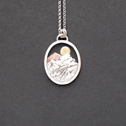 Rocky Mountain Vistas Oval Pendant